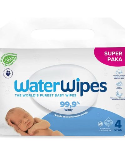 WaterWipes BIO chusteczki nawilżane dla dzieci 4x60szt.