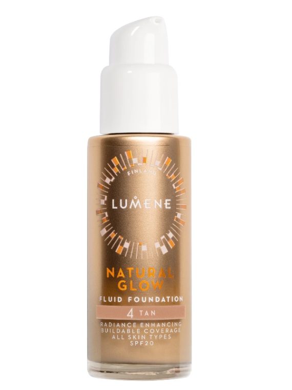 Lumene Natural Glow Fluid Foundation SPF20 podkład rozświetlająco - wygładzający 4 Tan 30ml