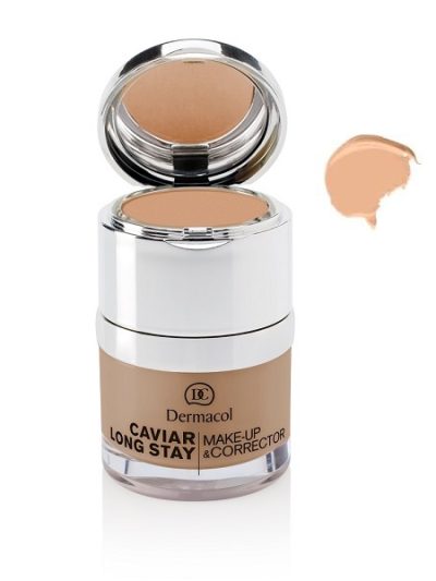 Dermacol Caviar Long Stay Make-Up & Corrector podkład do twarzy z korektorem 01 Pale 30ml