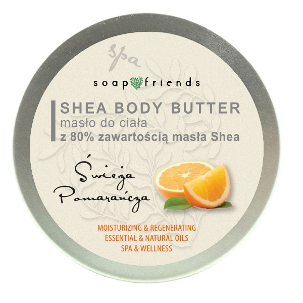 The Secret Soap Store Shea Butter 80% masło do ciała Pomarańcza 200ml