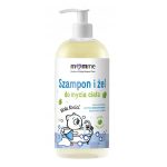 MomMe Kicia Kocia szampon i żel do mycia 2w1 Zielone Jabłuszko 500ml