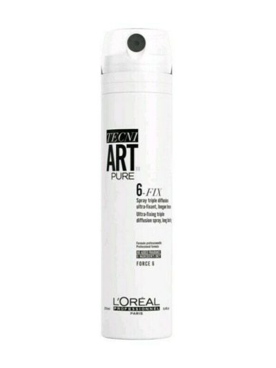 L'Oreal Professionnel Tecni Art Pure 6-Fix Ultra-Fixing Triple Diffusion Spray lakier do włosów Force 6 250ml