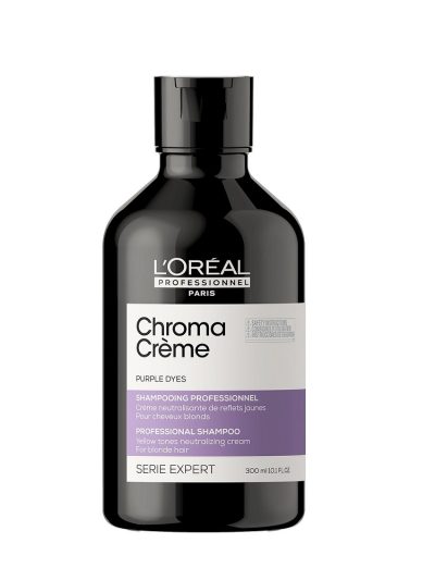 L'Oreal Professionnel Serie Expert Chroma Creme Purple Shampoo kremowy szampon do neutralizacji żółtych tonów na włosach blond 300ml