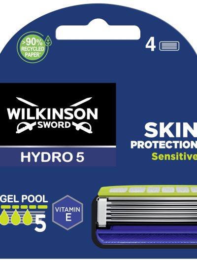Wilkinson Hydro 5 Skin Protection Sensitive zapasowe ostrza do maszynki do golenia dla mężczyzn 4szt