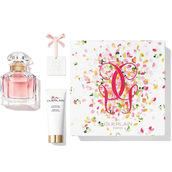 Mon Guerlain Bloom Of Rose zestaw woda toaletowa 50ml + balsam do ciała 75ml + wisiorek z zawieszką