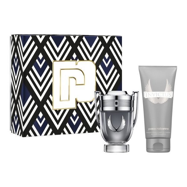 Paco Rabanne Invictus Platinum zestaw woda perfumowana 50ml + żel pod prysznic 100ml