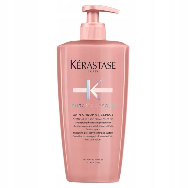 Kerastase Chroma Absolu Bain Chroma Respect szampon do włosów farbowanych cienkich lub średniej grubości 500ml