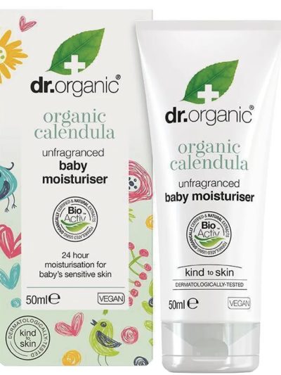 Dr.Organic Calendula Unfragranced Baby Moisturizer bezzapachowy delikatny krem nawilżający dla dzieci 50ml
