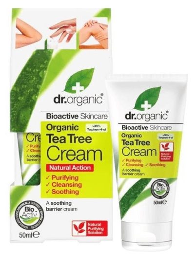 Dr.Organic Tea Tree Purifying Cream oczyszczająco-kojący krem z wyciągiem z drzewa herbacianego 50ml