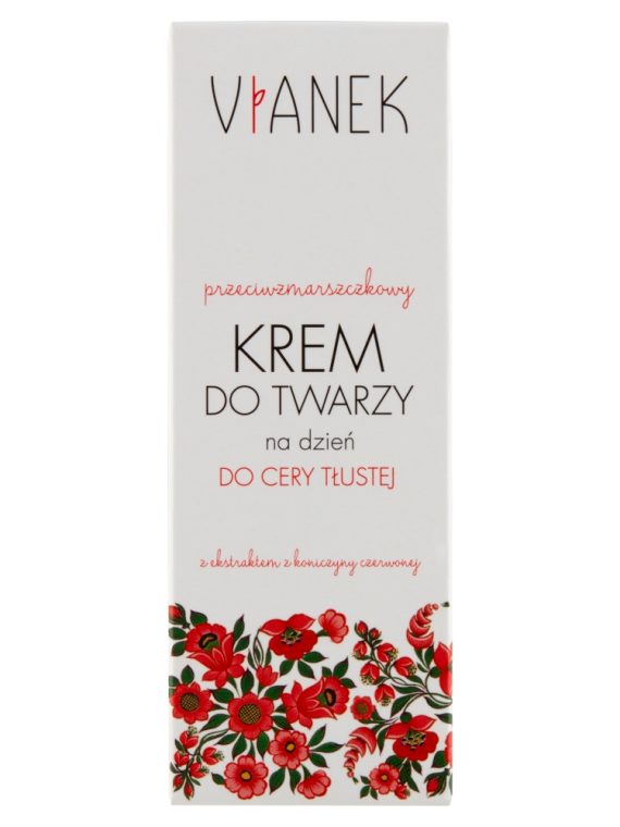 VIANEK Przeciwzmarszczkowy krem do twarzy na dzień do cery tłustej 50ml