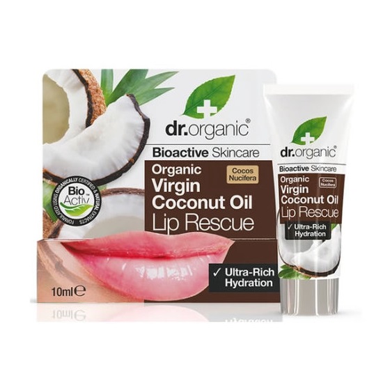 Dr.Organic Virgin Coconut Oil Lip Serum intensywnie nawilżające serum do suchych ust 10ml