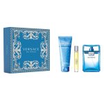 Versace Man Eau Fraiche zestaw woda toaletowa 100ml + woda toaletowa 10ml + żel pod prysznic 150ml