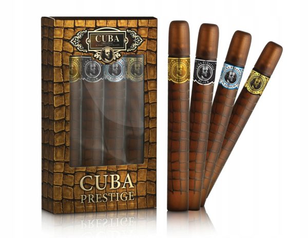 Cuba Original Cuba Prestige zestaw Classic woda toaletowa 35ml + Black woda toaletowa 35ml + Platinum woda toaletowa 35ml + Legacy woda toaletowa 35ml