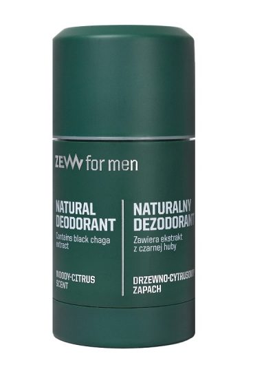 Zew For Men Naturalny dezodorant w sztyfcie z czarną hubą 80g
