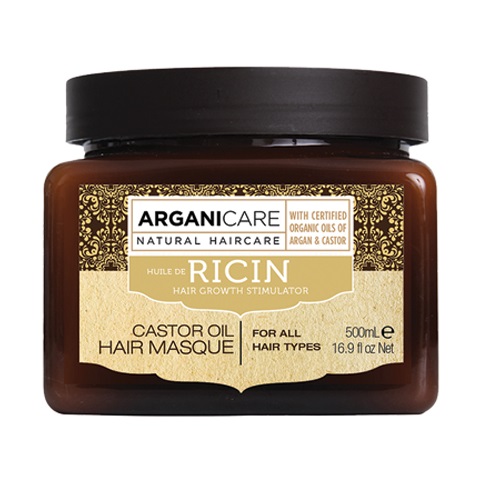 Arganicare Castor Oil maska stymulująca porost włosów 500ml