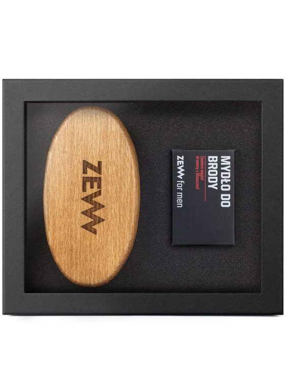 Zew For Men Pakiet Brodacza zestaw mydło do brody 85ml + szczotka do profesjonalnej pielęgnacji zarostu