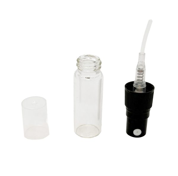 Butelka z plastikowym atomizerem 3 ml