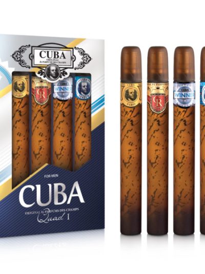 Cuba Original Cuba Quad For Men zestaw Gold woda toaletowa + Royal woda toaletowa + Winner woda toaletowa + Shadow woda toaletowa 4x35ml