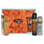 Cuba Original Cuba Gold Must Have zestaw woda toaletowa 100ml + woda toaletowa 35ml  + dezodorant 200ml + żel pod prysznic 200ml + woda po goleniu 100ml