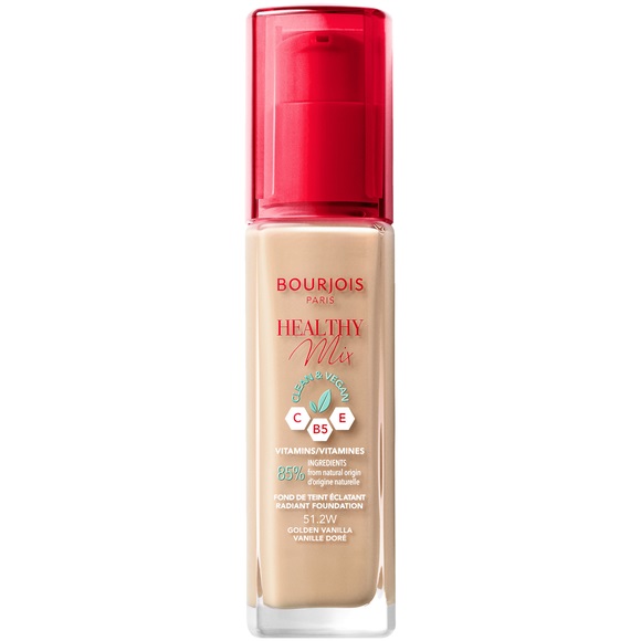 Bourjois Healthy Mix Clean wegański podkład rozświetlający 51.2 Golden Vanilla 30ml