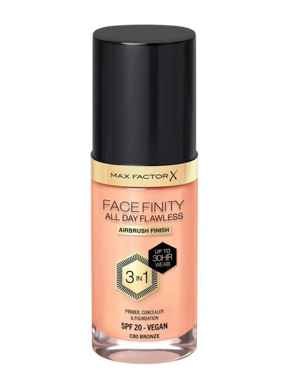 Max Factor Facefinity All Day Flawless 3w1 kryjący podkład w płynie C80 Bronze 30ml