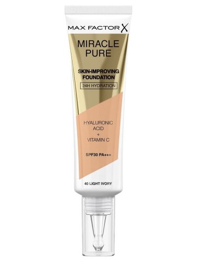 Max Factor Miracle Pure SPF30 PA+++ podkład poprawiający kondycję skóry 40 Light Ivory 30ml