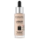 Eveline Cosmetics Liquid Control HD Long Lasting Formula 24H podkład do twarzy z dropperem 002 Soft Porcelain 32ml