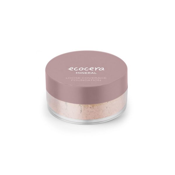 Ecocera Sypki podkład mineralny kryjący ciepły W1 Lisbona 4g