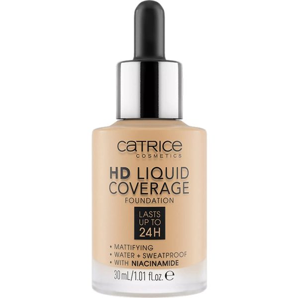 Catrice HD Liquid Coverage Foundation 24H matujący podkład do twarzy 036 Hazelnut Beige 30ml