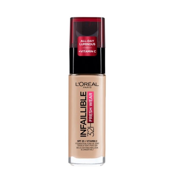 L'Oreal Paris Infallible 32H Fresh Wear Foundation długotrwały podkład do twarzy 30 Perle Rose 30ml
