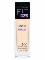 Maybelline Fit Me Luminous + Smooth Foundation rozświetlający podkład do twarzy 105 Natural Ivory 30ml