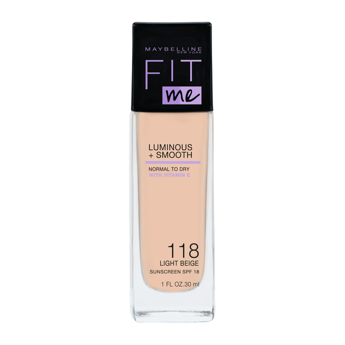 Maybelline Fit Me Luminous + Smooth Foundation rozświetlający podkład do twarzy 118 Light Beige 30ml