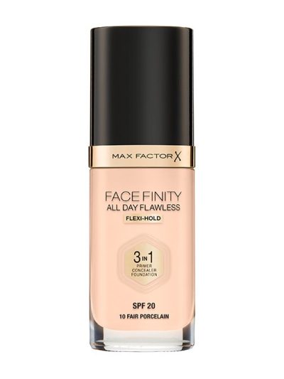 Max Factor Facefinity All Day Flawless 3in1 Foundation Flexi-Hold SPF20 podkład do twarzy 10 Fair Porcelain 30ml