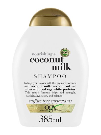 OGX Nourishing + Coconut Milk Shampoo nawilżający szampon z mleczkiem kokosowym 385ml