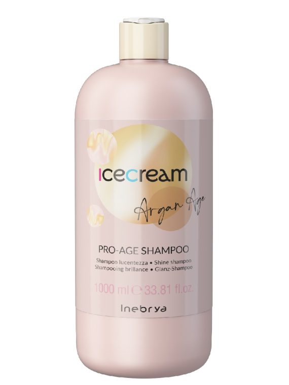 Inebrya Ice Cream Argan Age nabłyszczający szampon z olejkiem arganowym 1000ml