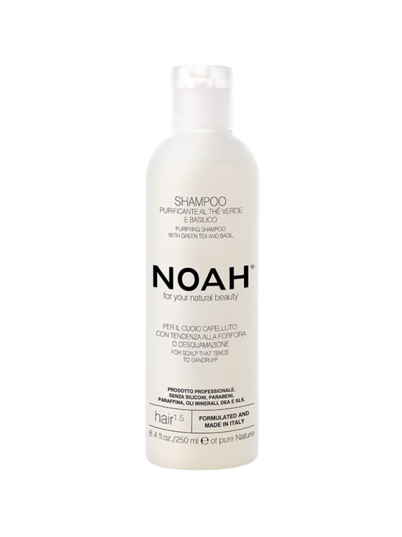 Noah For Your Natural Beauty Purifying Shampoo Hair 1.5 oczyszczający szampon do włosów Green Tea & Basil 250ml