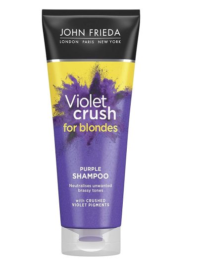 John Frieda Sheer Blonde Violet Crush szampon neutralizujący żółty odcień włosów 250ml