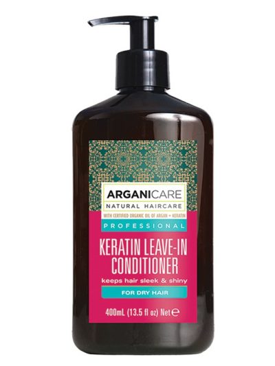 Arganicare Keratin odżywka bez spłukiwania do suchych włosów z keratyną 400ml