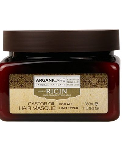 Arganicare Castor Oil maska stymulująca porost włosów 350ml