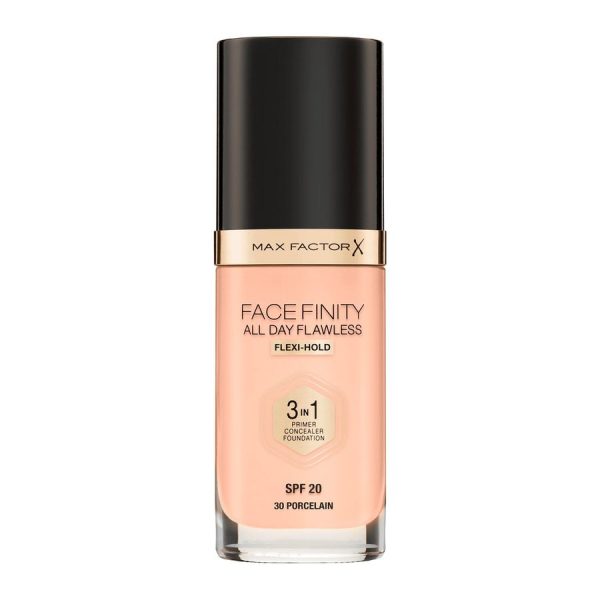 Max Factor Facefinity All Day Flawless 3 w 1 kryjący podkład w płynie 30 Porcelain 30ml