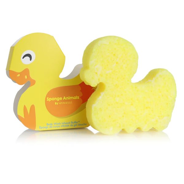 Spongelle Sponge Animals Kids gąbka nasączona mydłem do mycia ciała dla dzieci Duck