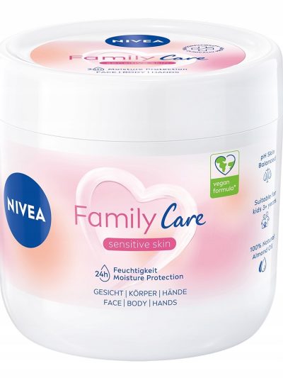 Nivea Family Care lekki krem nawilżający do twarzy ciała i dłoni 450ml