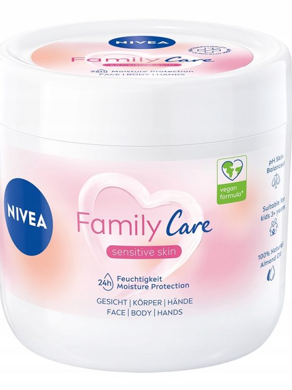 Nivea Family Care lekki krem nawilżający do twarzy ciała i dłoni 450ml