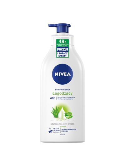 Nivea Nawilżająca Moc Serum łagodzący balsam do ciała z pompką 625ml