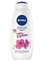 Nivea Shower & Bath płyn do kąpieli i żel pod prysznic 2w1 Care&Relax 750ml