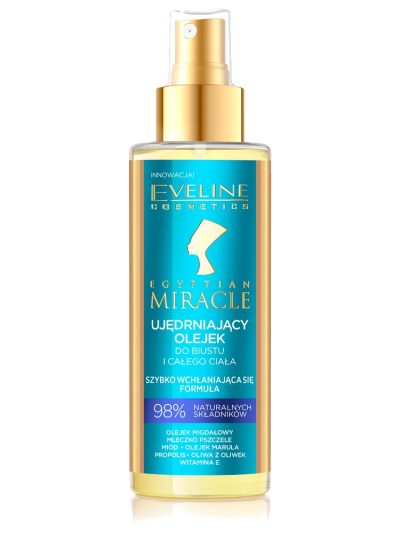 Eveline Cosmetics Egyptian Miracle intensywnie ujędrniający olejek do biustu i ciała 150ml