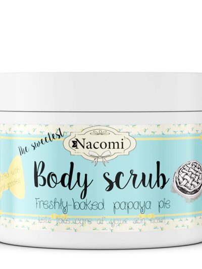 Nacomi Body Scrub peeling do ciała Świeże Ciasto z Papają 200g