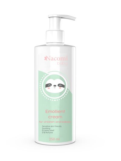 Nacomi Baby Emollient Cream emolientowa emulsja natłuszczająco-nawilżająca dla dzieci z AZS 250ml