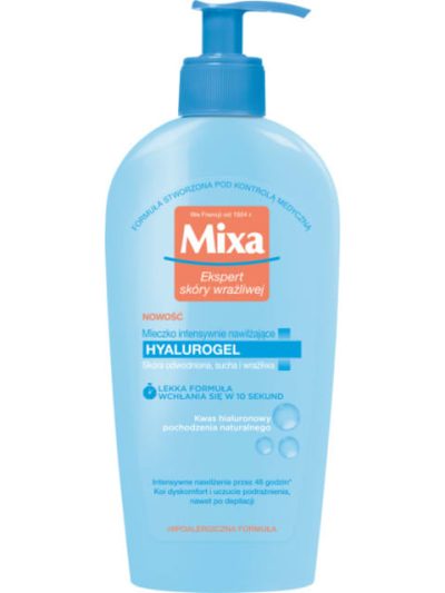MIXA Hyalurogel mleczko intensywnie nawilżające do ciała 400ml