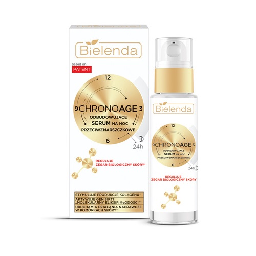 Bielenda Chrono Age odbudowujące serum przeciwzmarszczkowe na noc 30ml